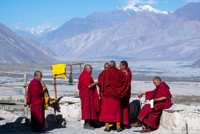 Monjos budistes i muntanyes